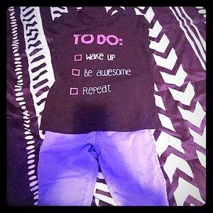 Denim jeans and t-shirt